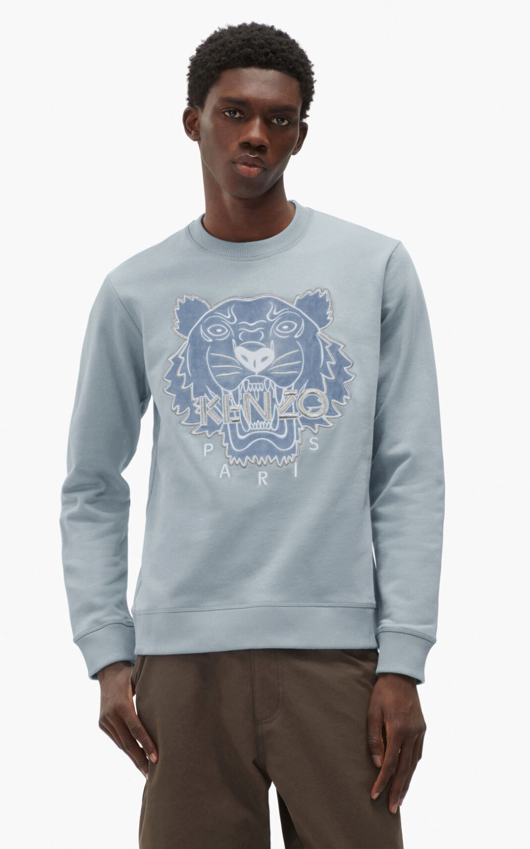 Kenzo The Winter Capsule Tiger Moška Puloverji Siva SI-5525108